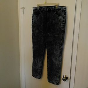 Stretch faded straight leg jeans NWNT